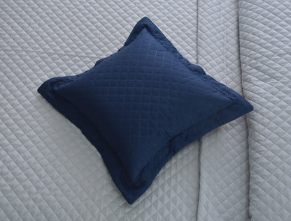 Quilted Luxury Bed Spread Set Blue